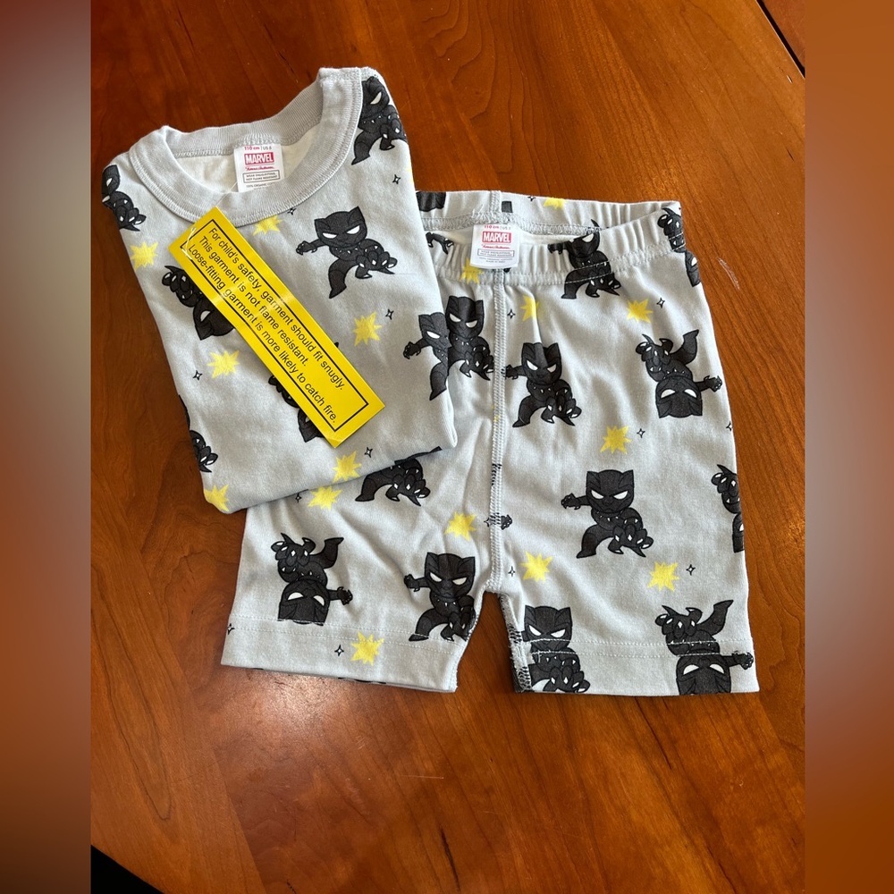 Hanna Andersson x Marvel Black Panther Kids Pajama Set | Size 5 | Organic Cotton